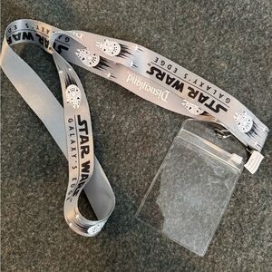 Star Wars Galaxy Edge Disneyland lanyard and card holder